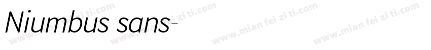Niumbus sans字体转换